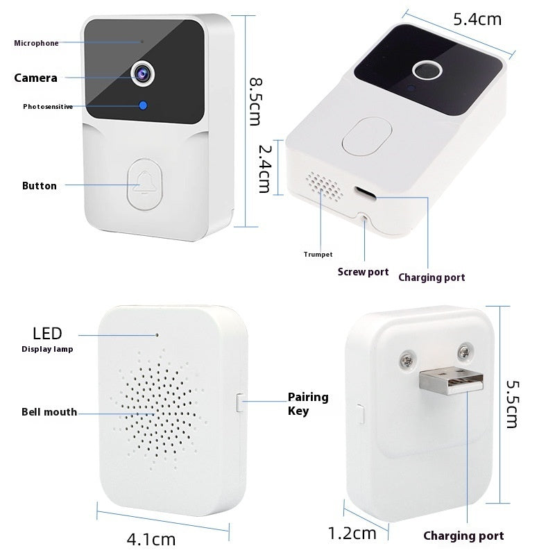 Intelligent Visual Doorbell Home Surveillance Video Intercom HD