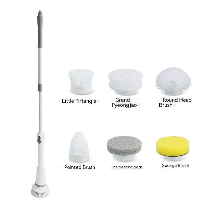 Electric Scrubber Cleaning Wall Long Handle Elbow Telescopic