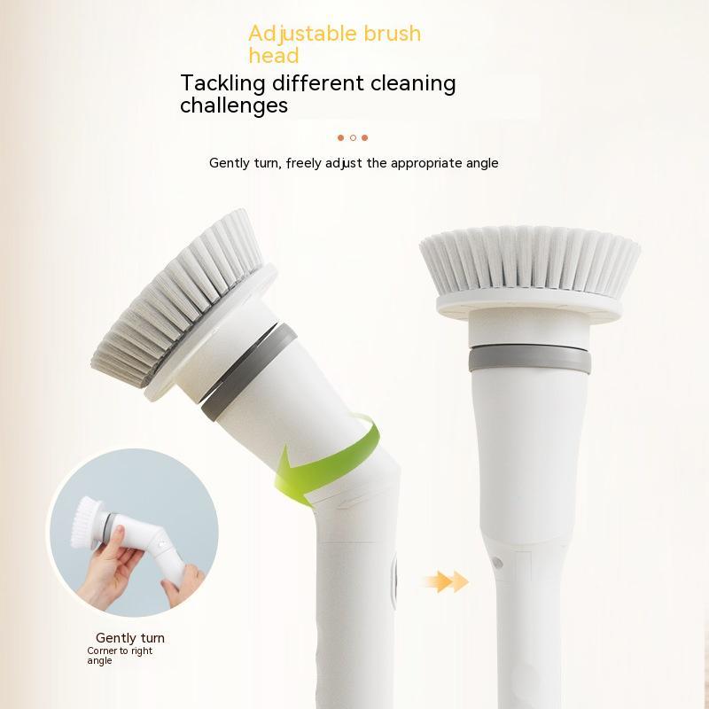 Electric Scrubber Cleaning Wall Long Handle Elbow Telescopic