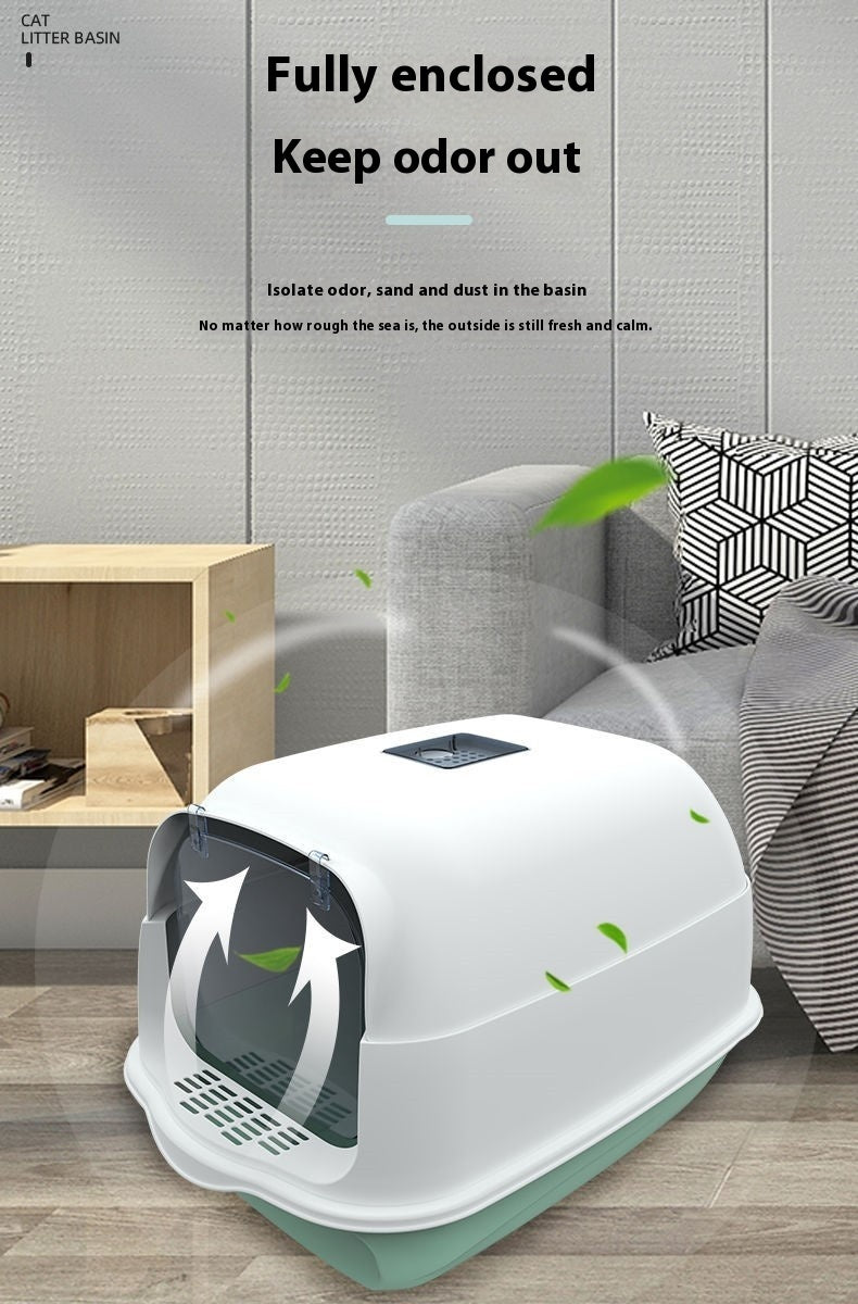 Cat Litter Box in Cat Litter Fully Enclosed Cat Toilet