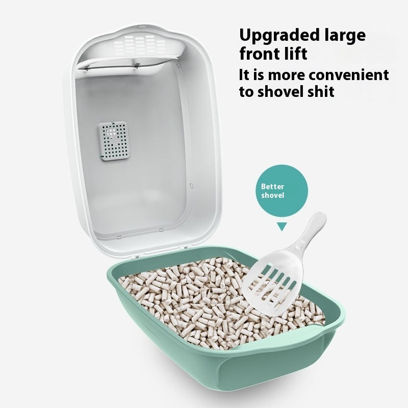 Cat Litter Box in Cat Litter Fully Enclosed Cat Toilet