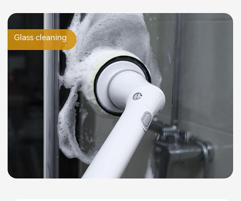 Electric Scrubber Cleaning Wall Long Handle Elbow Telescopic