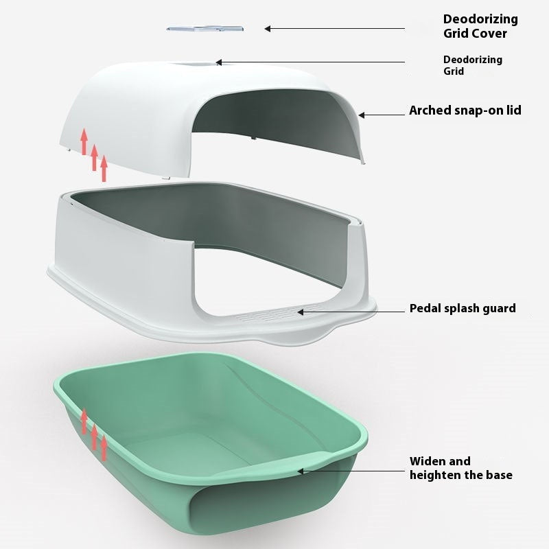 Cat Litter Box in Cat Litter Fully Enclosed Cat Toilet